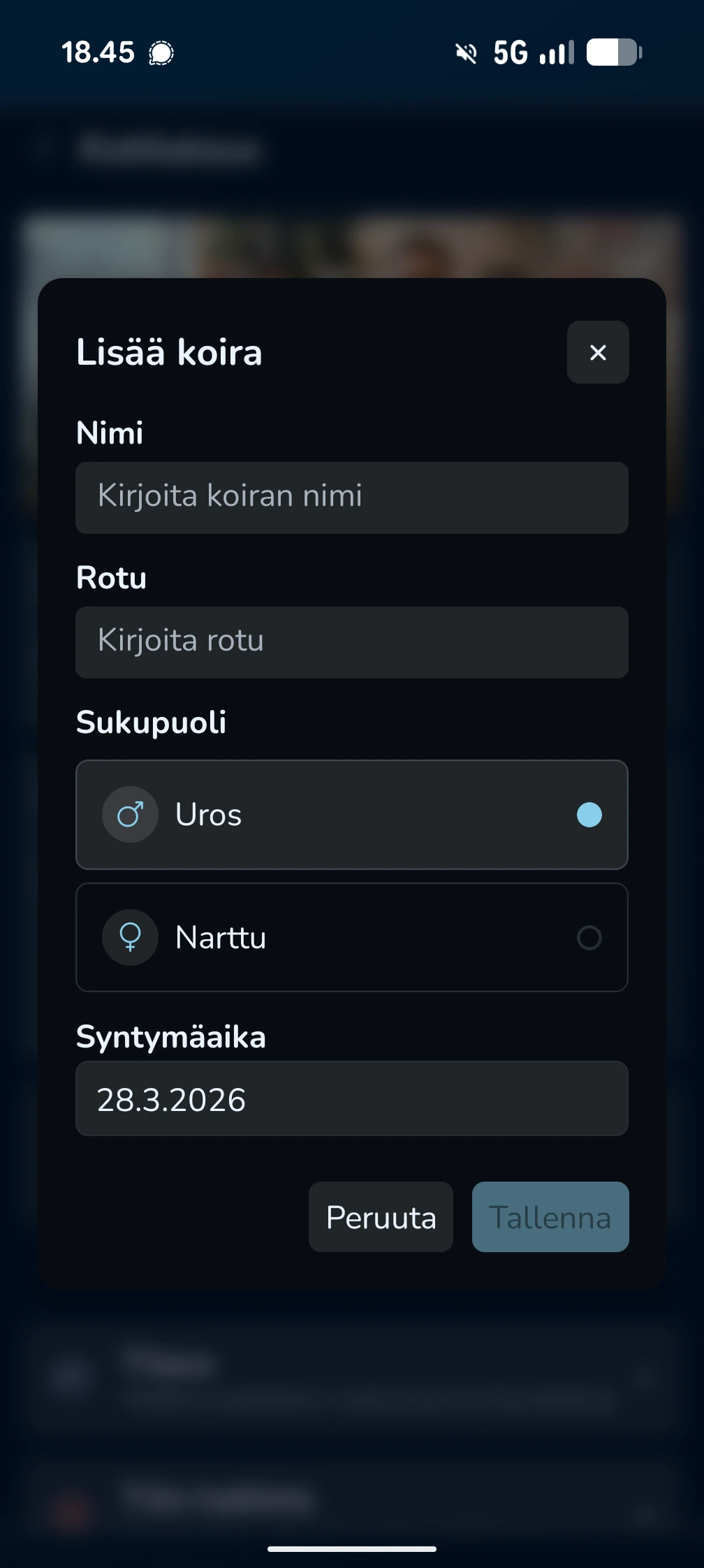 KoiraKaveri kotitalous – koiran lisääminen