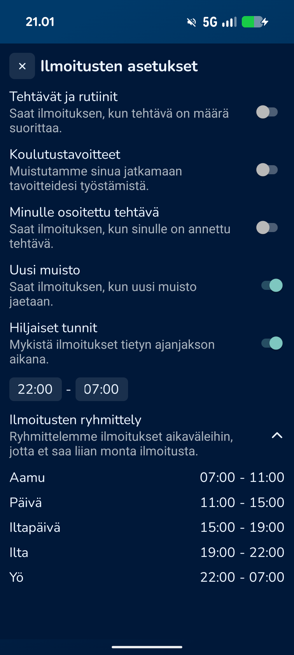 KoiraKaveri ilmoitusasetukset – räätälöi ilmoitukset tarpeittesi mukaan