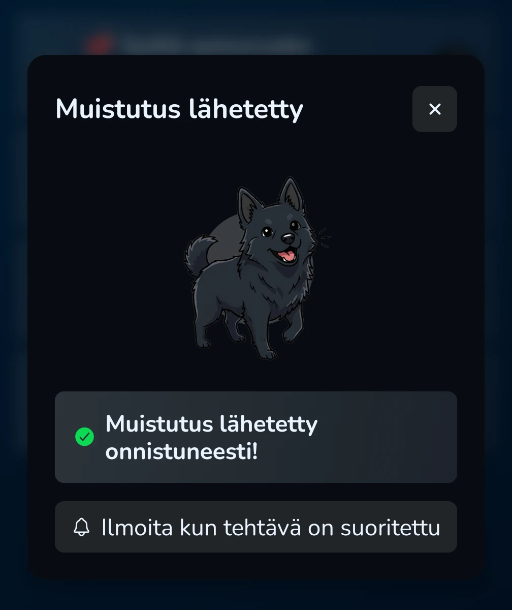 KoiraKaveri rutiinit – tönäisy ja pingaus perheenjäsenelle