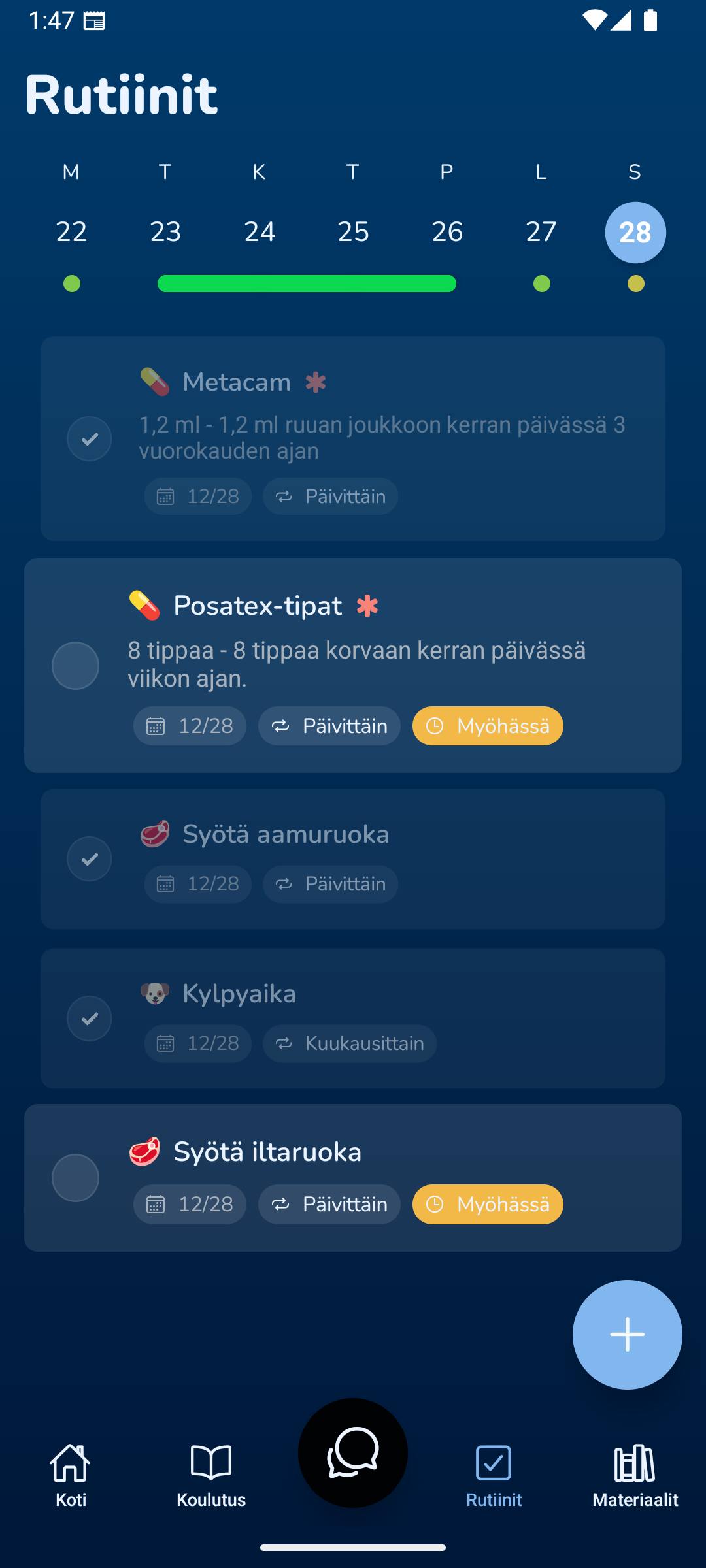 KoiraKaveri tehtävät
